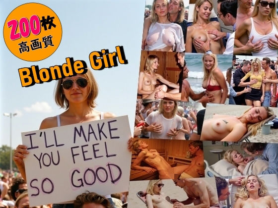 1980年代風の金髪美女(AI Library) [d_612783]