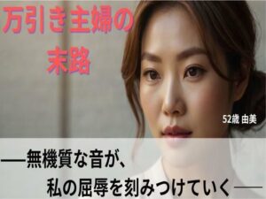 【シニア恋愛】「万引き主婦の末路」〜無機質な音が、私の屈辱を刻みつけていく〜52歳由美【官能朗読】(熟恋ノスタルジア) [d_616347]