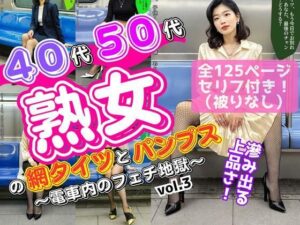 40代50代熟女の網タイツとパンプス〜電車内のフェチ地獄〜 vol.3(あらぶるま18＋（熟女専門）) [d_617501]