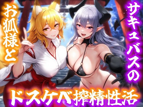お狐様とサキュバスのドスケベ搾精性活(即ヌキ委員会) [d_534964]