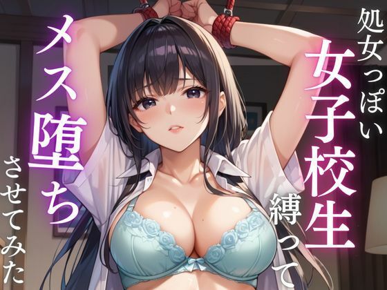処女っぽい女子校生縛って  メス堕ちさせてみた(妄想マカロン) [d_597163]