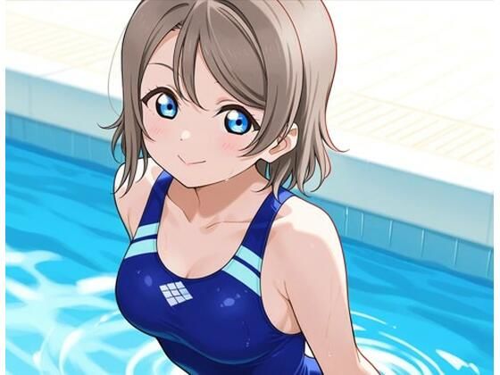 競泳水着彼女  グラビア→そのまま→イメージビデオ撮影  約225枚  曜ちゃんと・・・(清純少女) [d_606090]