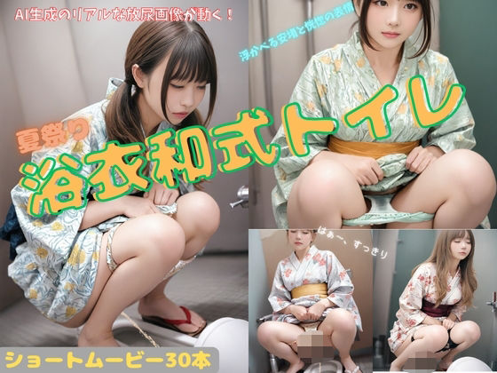 夏祭り 浴衣和式トイレ(P-AI planning) [d_615699]
