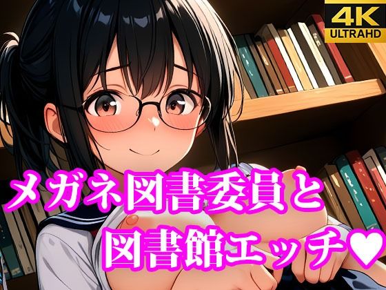 メガネ図書委員美女と秘密の図書館エッチ(放課後密着研究会) [d_618882]