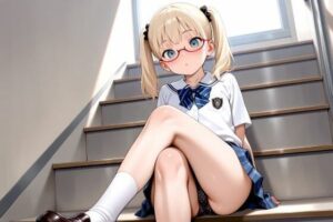 見せつけガールズ☆ツインテール階段編＋（プラス）(カズン) [d_619746]