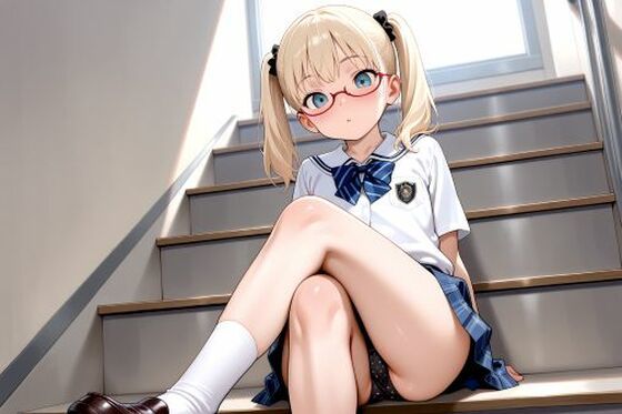 見せつけガールズ☆ツインテール階段編＋（プラス）(カズン) [d_619746]