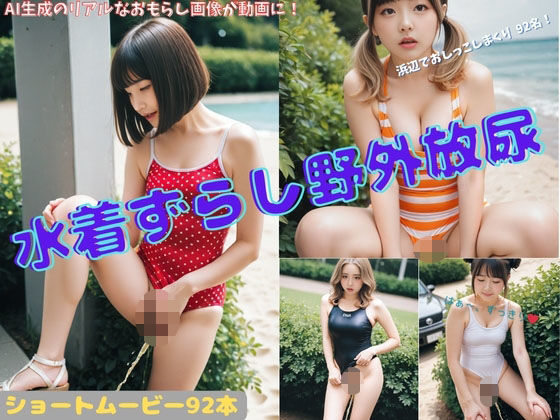 水着ずらし野外放尿(P-AI planning) [d_621100]