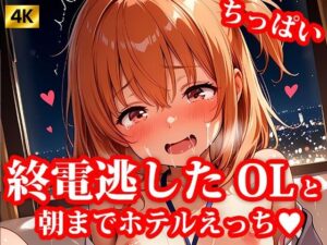 4K超高精細CG集 終電逃した後輩ちっぱいOL美女とホテルで朝までエッチしちゃった件(おしごと?コレクション) [d_621201]