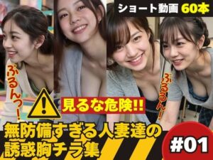 たぷんっ…無防備すぎる人妻達の誘惑胸チラ集 ＃1(AI人妻図鑑) [d_626032]