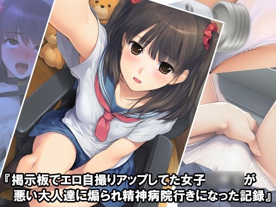 『掲示板でエロ自撮りアップしてた女子〇〇〇が悪い大人達に煽られ精神病院行きになった記録』(淫乱テディベア) [d_629097]