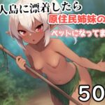 無人島に漂着したら原住民姉妹のペットになってました。(えびくらげ) [d_632670]