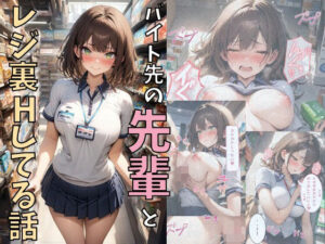 バイト先の先輩とレジ裏Hしてる話(にじいろ☆がーるず) [d_632899]