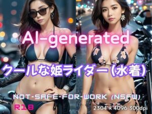 姫ライダー – 黒革に包まれた美しき旅人（水着バージョン）(美伝プロジェクト) [d_633051]