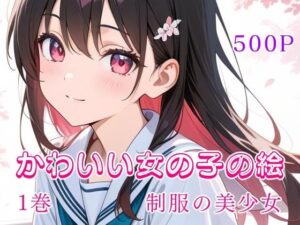 かわいい女の子の絵  1巻  制服の美少女(ウワバキワスレター) [d_634022]