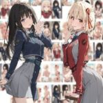 千束＆たきなちゃん、制服からビーチでトップレス(ひろっち) [d_634618]