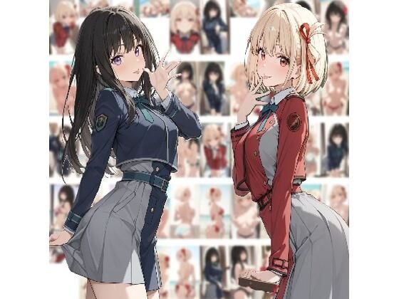 千束＆たきなちゃん、制服からビーチでトップレス(ひろっち) [d_634618]