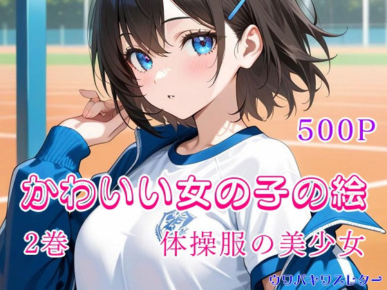 かわいい女の子の絵  2巻  体操服の美少女(ウワバキワスレター) [d_634877]