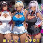 黒ギャル 女子校生 汗塗れノテニスウェアでエッチなことをする話(黒より黒い) [d_636743]