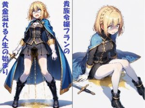 【AIイラスト＋少しSS】貴族令嬢フランの黄金溢れる人生の始まり(keenのSS屋台) [d_639601]