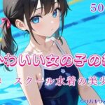 かわいい女の子の絵  3巻  スクール水着の美少女(ウワバキワスレター) [d_638402]