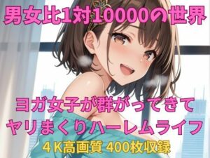 男女比1対10000の世界 ヨガ女子とセックスし放題でちんぽが乾く暇もないヤリ放題ハーレムライフ！！(TailorFetiAI-Pix) [d_639938]