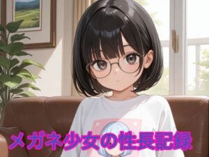 メガネ少女の性長記録(しろくろ) [d_640456]