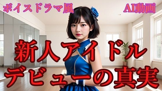 【ボイスドラマ風動画】 新人アイドル デビューの真実「秘密のブルー・ストーリー♪」(AI動画研究所（S）) [d_641077]
