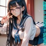 制服×メガネ×女の子(しろくろ) [d_642004]