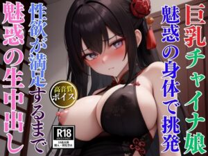 性欲が止まらない巨乳チャイナコス美女が男を誘って生中出しSEX(AIサティスファクション) [d_642808]