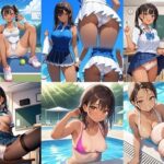 褐色少女のおっぱいとパンチラ【AIイラスト集】(ネコネコガール) [d_644295]