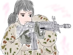 戦え女性自衛官  捕まったら性奴●(ひぐらしなく) [d_644825]