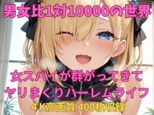男女比1対10000の世界 女スパイとセックスし放題でちんぽが乾く暇もないヤリ放題ハーレムライフ！！(TailorFetiAI-Pix) [d_645123]