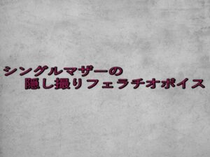 シングルマザーの隠し撮りフェラチオボイス(ガールズコレクション) [d_646919]