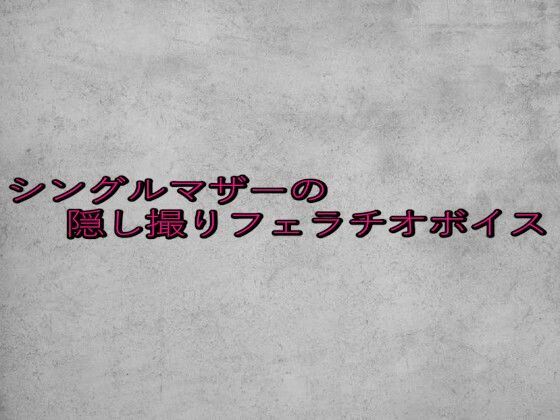 シングルマザーの隠し撮りフェラチオボイス(ガールズコレクション) [d_646919]