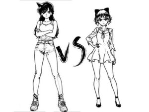 空手少女と妖怪娘、意地のヒロイン対決ッ(尊厳崩壊キック) [d_647105]