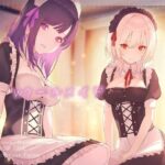 Wクールメイドの焦らし×寸止めオナニーサポート(Vぱれっと) [d_647930]