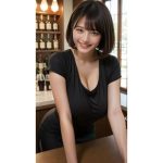 Gカップりかちゃん後ろにお客さんがいるがたわわなお胸を見せてくる(むちむち女の子) [d_649149]