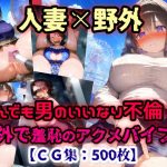 人妻NTR「こんなところで・・・」その2！羞恥のアクメバイブ！火照った体をどすけべランジェリーで不倫セックス！【CG集500枚】(ぷりずむコメット) [d_649250]