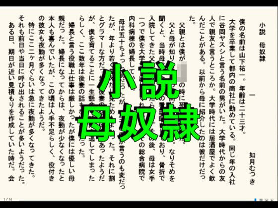 小説版  母奴●(如月むつき) [d_650492]