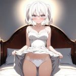 R-18イラスト集  白髮ツインテールの少女(LiveAi) [d_653572]