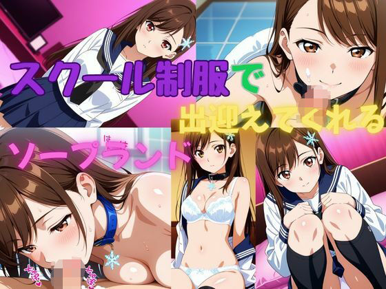 スクール制服で出迎えてくれるソープランド(美少女通信) [d_653945]