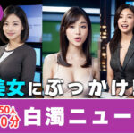 【約40分】『白濁ニュース』 清楚な笑顔に、白濁の雨。-AIで描く究極の美女達-(AIで絶世の美女を作る) [d_654347]