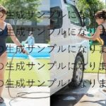 0004 自宅のプールついでに競泳水着姿で洗車するママさん(熟マニ) [d_658200]