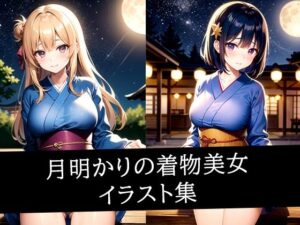 月明かりの着物美女イラスト集(AIラボラボ) [d_509638]