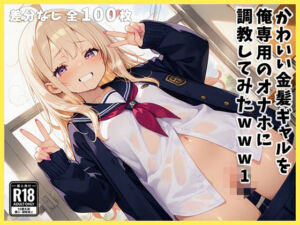 かわいい金髪ギャルを俺専用のオナホに調教してみたwww1(マテリアル先生) [d_569602]