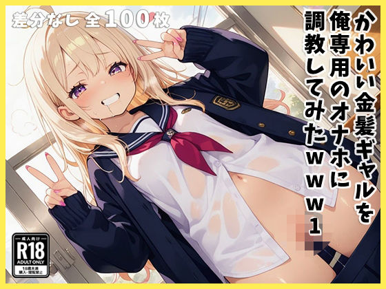 かわいい金髪ギャルを俺専用のオナホに調教してみたwww1(マテリアル先生) [d_569602]