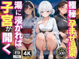 極秘孕ませ温泉  湯に浸かれば子宮が開く  48hチャレンジ(満開の花園) [d_625104]