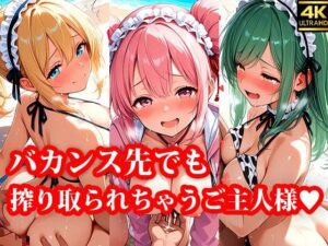 専属の性処理担当メイド達の性欲がバカンス先でも強すぎる件(メイドRoom247) [d_634900]