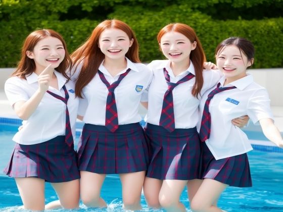 びしょ濡れ！放課後スクールプールの女子たち【151枚】(SakuraBooks) [d_637183]