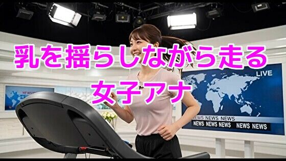乳を揺らしながら走る女子アナ(ノーマルアブノーマル) [d_644326]